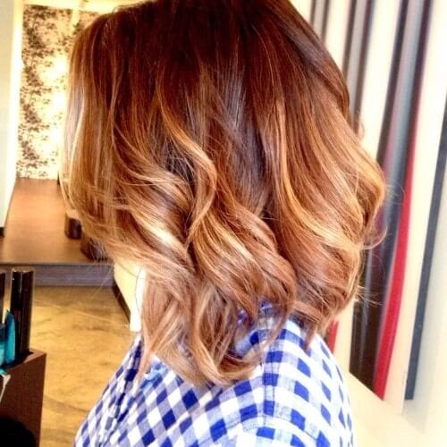 Blonde Ombre on red hair