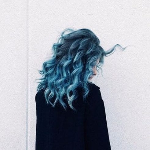 blue soft curls 