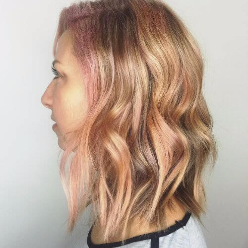 highlights on strawberry blonde hair