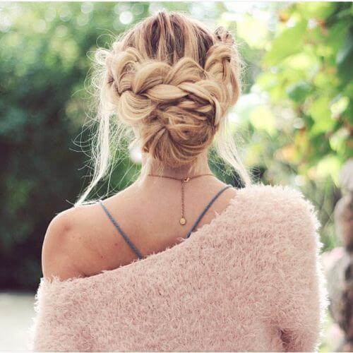 double crown updo 
