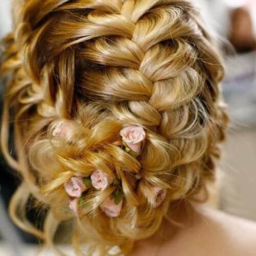 dutch braids updo 