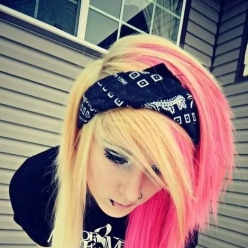 bangs long emo hairstyles for girls
