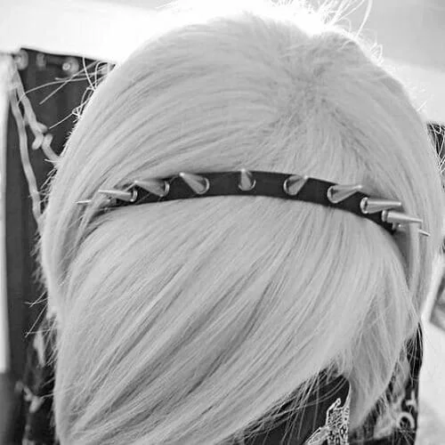 headband long emo hairstyles for girls