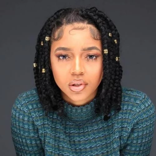 short style box braids