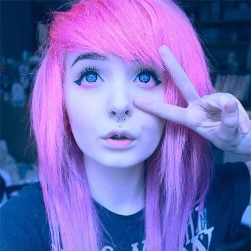 thin hair long emo hairstyles for girls