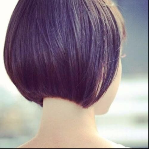 precise purple bob haircut