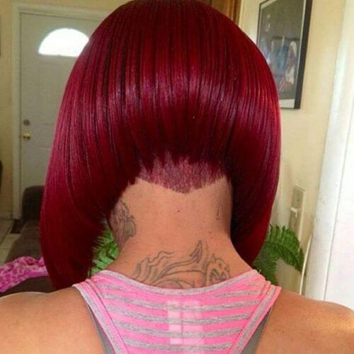 red bob and undercut