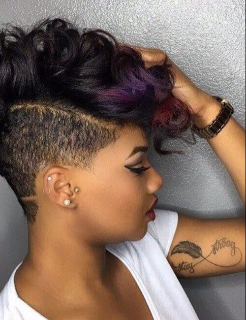 Tousled Pixie With Layered Bangs Short hairstyles for black women