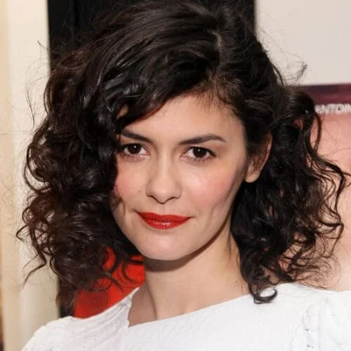 audrey tatou hairstyles for curly hair