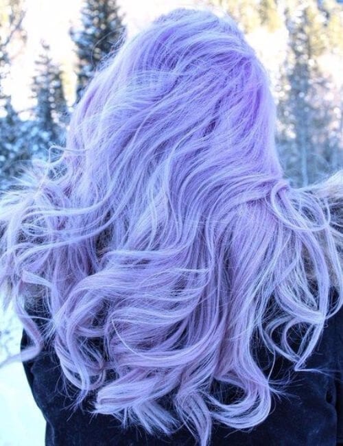 light pastel purple hair