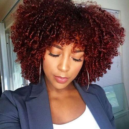 natural hairstyles for curly red hair