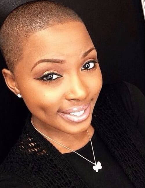 shaved short hairstyles for black women