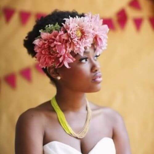 Wedding Updos Flower Crown