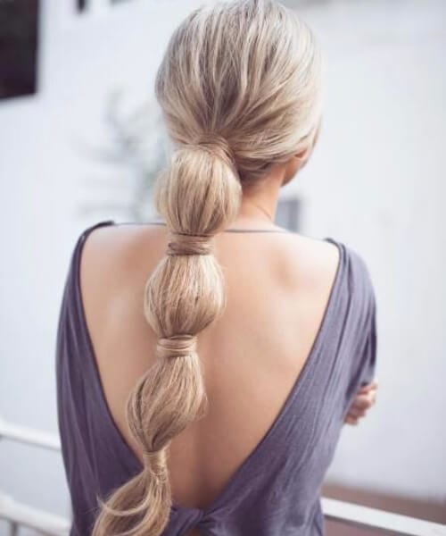 jumbo bubble braid long hairstyles