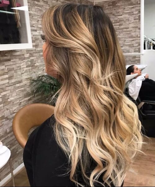 brass blonde balayage