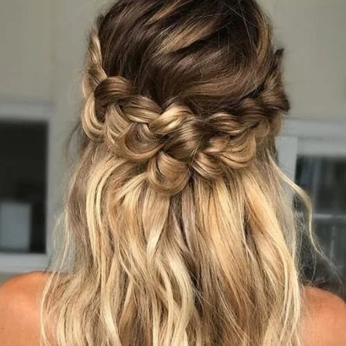 brown hair with blonde highlights briad