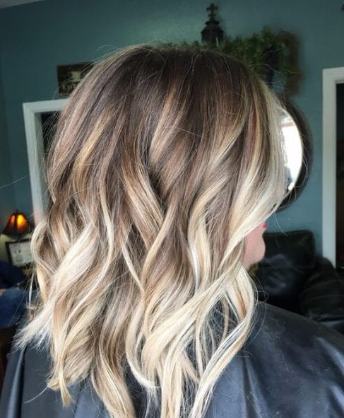 brown melt blonde balayage