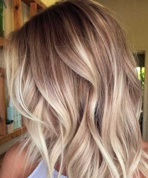 diamond blonde balayage
