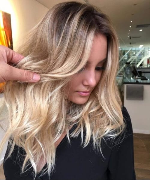 light golden blonde balayage