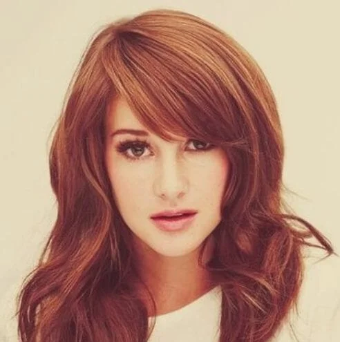 swoop bangs long hair with bangs