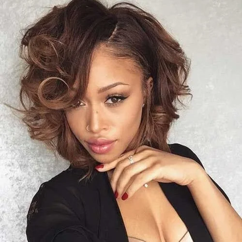 bed head bob hairstyle