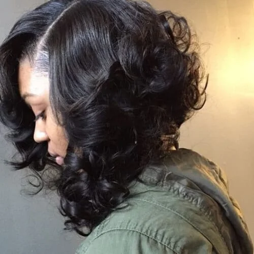 curly bob hairstyles for black women