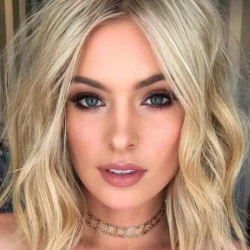 beach waves bob blonde hairstyles