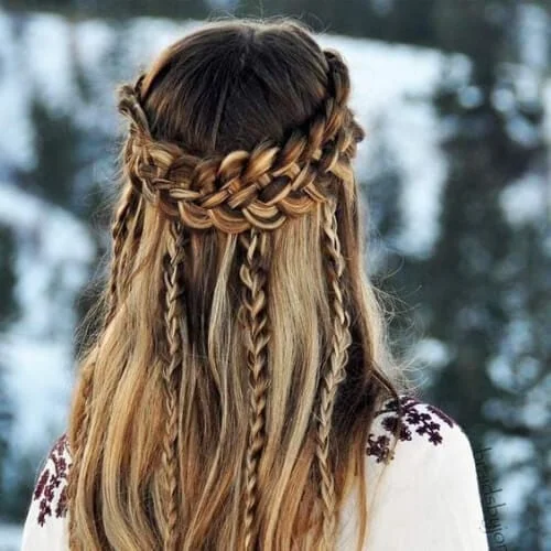 bohemian braid hairstyles for long hair