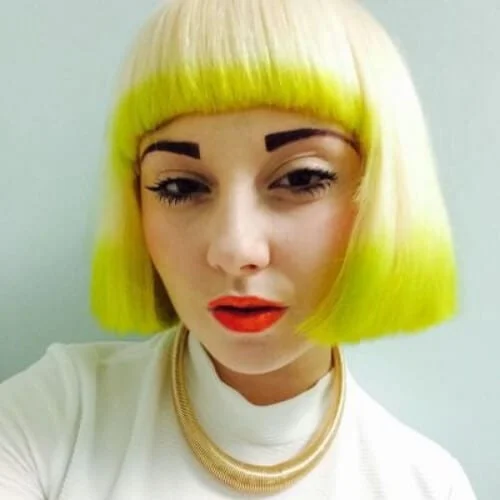 dip dye cool hairstyles for girls