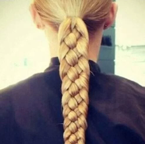four strand blonde hairstyles