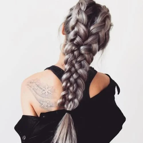 Four strand braid technique for long hair - intricate but easy braided hairstyle tutorial