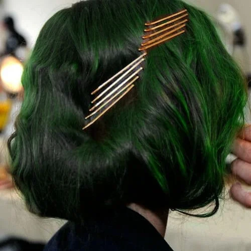 green pins cool hairstyles for girls