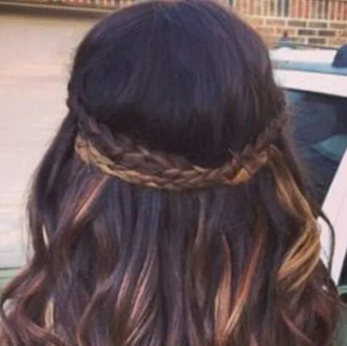 highlights braid hairstyles for long hair