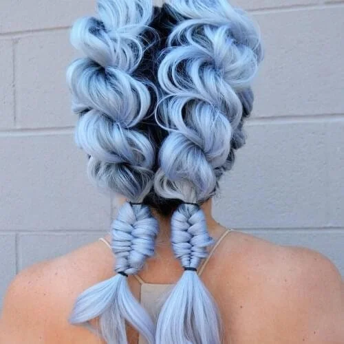 light indigo braid hairstyles for long hair