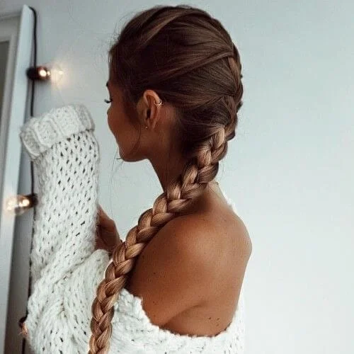 long ang thin braid hairstyles for long hair