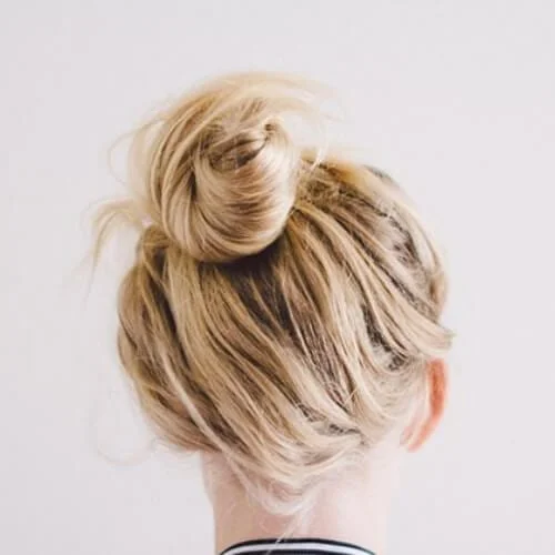messy top knot cool hairstyles for girls