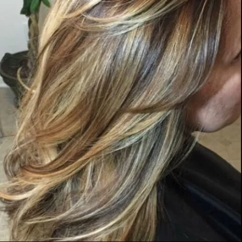 nutmeg on brown highlights and lowlights