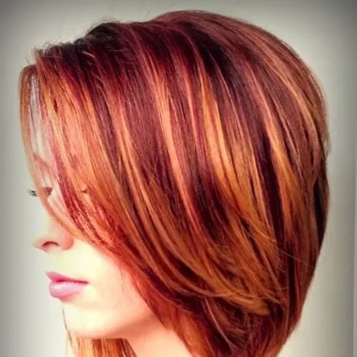 orange on red high highlights and lowlights