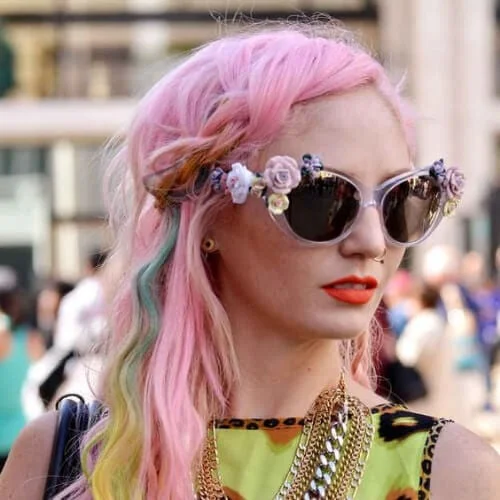pastel cool hairstyles for girls