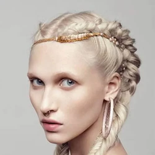reverse fishtails blonde hairstyles