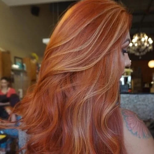 vanilla on red low highlights and lowlights