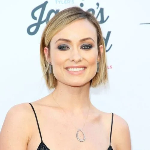 Olivia Wilde's textured bob haircut for fine hair - celebrity inspiration