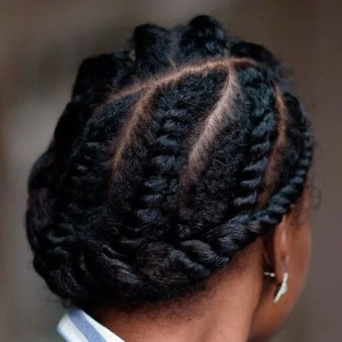 Vintage Updo for textured hair