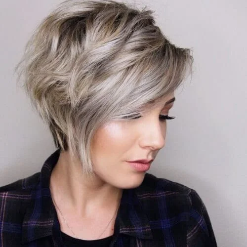asymmetrical pixie haircuts for thick hair