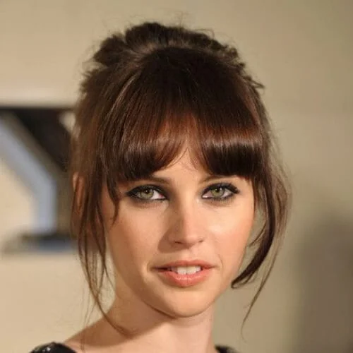 felicity jones chestnut hair color