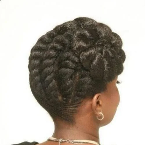 The 50s Updo Style of a woman with jewelries
