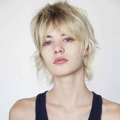 modern mullet short haircuts for fine hair