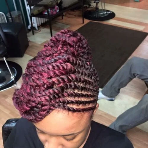 pink flat twist