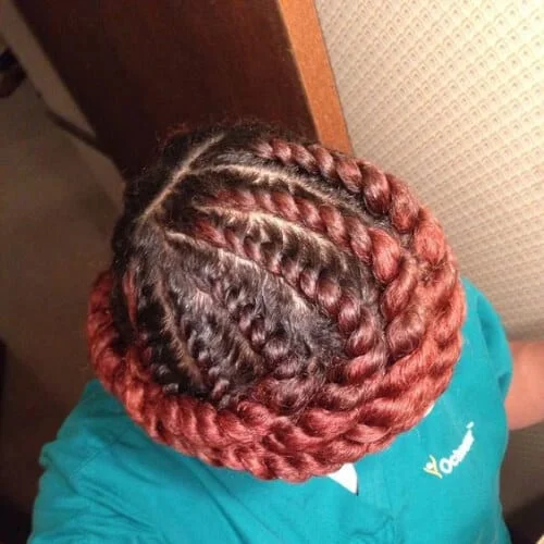 red flat twist
