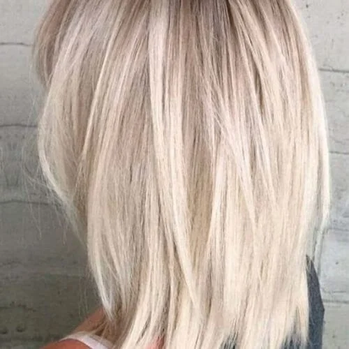 sleek straight haircuts for thick hair